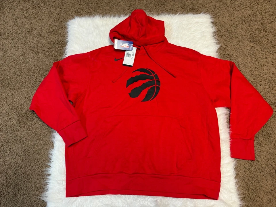 Toronto Raptors Nike Men's Size Medium Red Hoodie Sweatshirt DN8647-647