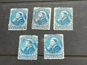 Five Antique Canada Bill Stamps Used - Bild 1 von 7