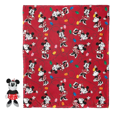 Minnie Mouse Knit Throw and Pillow Set Throw and Hugger Pillow Set New Cover