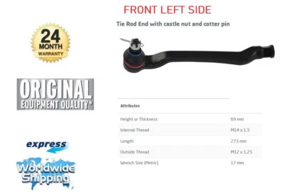 Extremo de varilla de amarre del eje delantero izquierdo para LEXUS LS 460 2008-en Foto 1 de 4