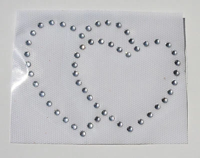 5er Set Strasssteine Hotfix Applikationen Strass zum Aufbügeln Bügelbild glänzen - Bild 1 von 4
