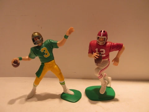 Two 1997 Starting Lineup NFL Action Figures Montana and Namath Cover