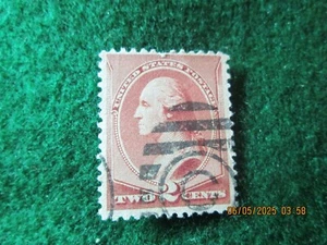U.S. TIMBRO. #210 FRANCOBOLLO DA 2 CENTESIMI GEORGE WASHINGTON. - Foto 1 di 2