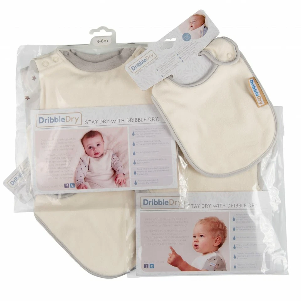 Baby Clothes Bibs T Shirt Babygrow UNISEX Designs Stay Dry Bamboo Wick Fabric