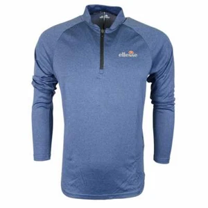 Ellesse Janeti Slim Fit Long Sleeve Polyester Navy Marl Top - Picture 1 of 2