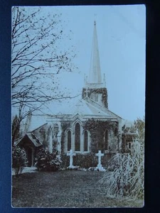 Berkshire SULHAM St. Nicholas Church with Steeple c1905 RP Postcard - Picture 1 of 2