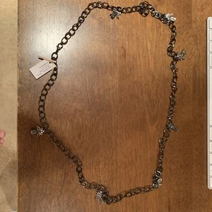 BCBG Max Azria Halsband Halskette Kristall Rotguss grau gedreht Einzelhandel 68 $ - Bild 1 von 4