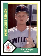 1990 CMC Pawtucket Red Sox Scott Cooper Pawtucket Red Sox #14
