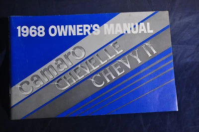 1967 *Primera edición* '1968' Manual del propietario Camoro Chevelle Chevy II Chevrolet Foto 1 de 4