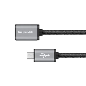 Kabel USB-micro USB gniazdo-wtyk 1m przedłużacz - Zdjęcie 1 z 2