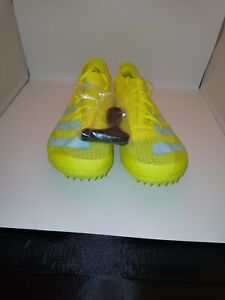 Męskie kolce do biegania adidas Adizero Ambition - żółte FW2247 rozmiar 11