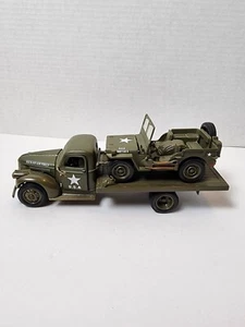 New Ray 1/32 1941 U.S. Willys Jeep & Chevrolet Flatbed Hickman Field Truck Army - Picture 1 of 10