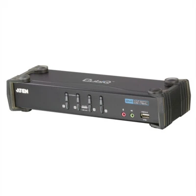 ATEN CS1764A KVM Switch DVI, USB, Audio, USB-Hub, 4 Ports - Bild 1 von 3