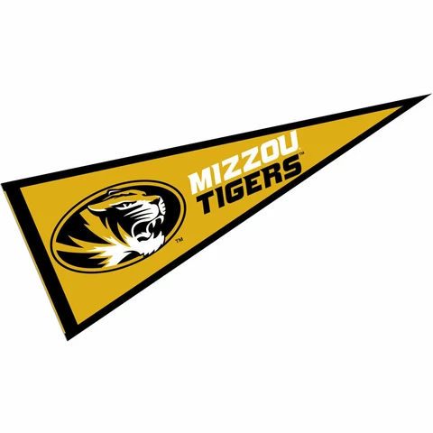 Missouri Mizzou Tigers 12 in X 30 in Gold Pennant Cover