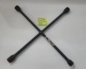 Craftsman Vintage Large 4 Way Lug Wrench Tire Iron 47403 Sears 25" Heavy USA ⬇️ - Picture 1 of 24