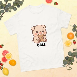 Unisex classic tee - Kawaii Pig - Picture 1 of 5
