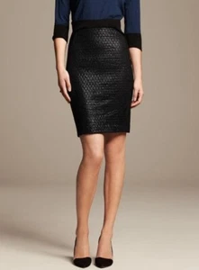 Minigonna a matita nera Banana Republic Roland Mouret taglia 4 - Foto 1 di 6