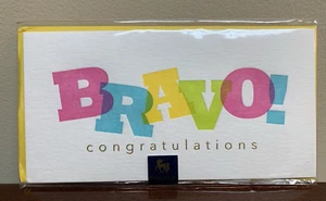 Bravo Congratulations Success Hip Hip Hooray Way To Go NIQUEA.D Greeting Card - Picture 1 of 2