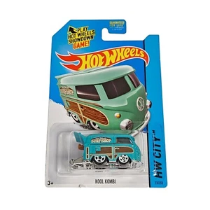 2015 Hot Wheels HW City Kool Kombi #73 Teal (A6) - Picture 1 of 3