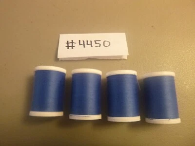 Coats & Clark Dual Duty XP All Purpose Thread 250 yard 4 Pilot Blue Spools #4450 - Image 1 of 2