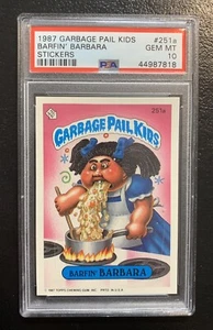 1987 Garbage Pail Kids OS7 Barfin’ Barbara 251a PSA 10 GEM MINT-NICE GEM!! TWT - Picture 1 of 3
