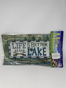 Custom Decor, Inc Mailbox Makeovers "Life Is Better At The Lake" Mailbox Cover - Picture 1 of 5
