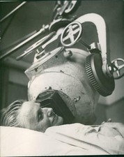 Medical equipment being used - Vintage photograph