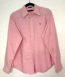 Ralph Lauren Women's Classic Fit Dress Shirt - Size 12 - Pink with Logo - Picture 1 of 8