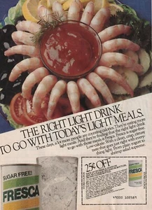 Fresca Soda shrimp cocktail olives tomatoes/b-side popcorn popper popcorn 1983 - Picture 1 of 8