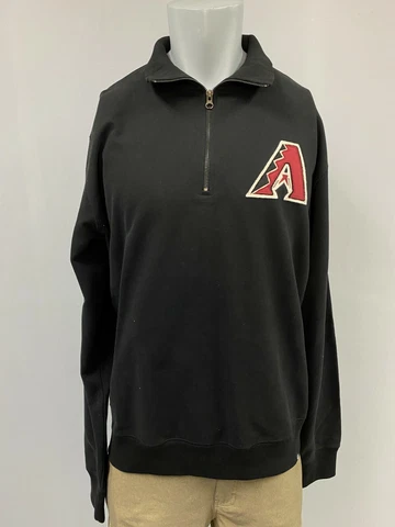 Arizona Diamondback 1/4 Zip Pullover Sweatshirt Men's Size XL, '47 Striker Black Cover