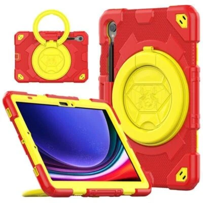 Heavy Duty Shockproof Rotating Stand Case Cover For Samsung Galaxy Tab S9 FE  - Image 1 of 4