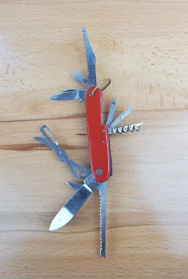 1960's Interpur Army Knife 4-Layer DELUXE FISHERMAN Swiss Style Japanese - Image 1 of 4