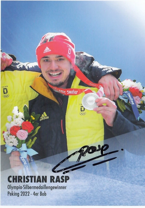 Christian Rasp: Olympia Silber 2022, WM 1.2017,EM 1.2017,2018,2019+2020 Bob GER - Bild 1 von 1