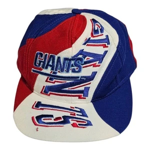 Cappello snapback vintage New York Giants Drew Pearson Swirl Wave colorblock rosso blu - Foto 1 di 10