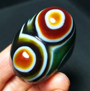RARE 47.2G Natural Inner Mongolia Gobi Agate Eyes Agate/Crystal Healing B1381 - Picture 1 of 13