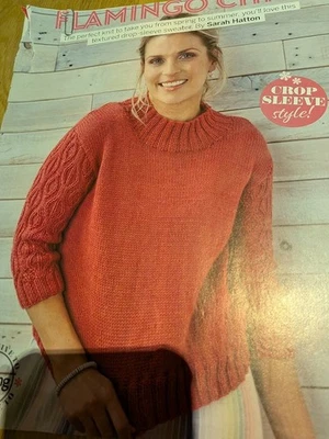Textured Drop-Sleeve Jumper Knitting Pattern. - Image 1 of 2