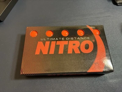 15 ORANGE NITRO ULTIMATE DISTANCE GOLF BALLS - MINT - BALLS IN PHOTOS - Image 1 of 2
