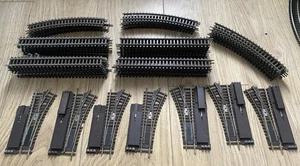 OO Gauge Hornby Dublo Nickel Silver Track Joblot Points Straights Curves - Picture 1 of 4