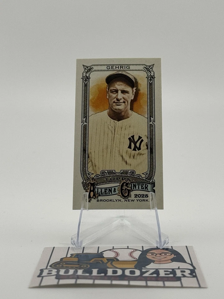 Topps Allen & Ginter NY Yankees Lou Gehrig Brooklyn Back 2025 SSP #12/25 Foto 1 de 2