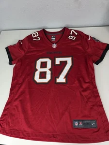 Camiseta Nike Rob Gronkowski Tampa Bay Buccaneers para hombre XL roja sobre el campo NFL - Imagen 1 de 7