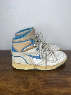 Vintage Nike Air Delta Force Shoes Mens High Top Basketball Sneakers 80s UNC - Image 1 of 4