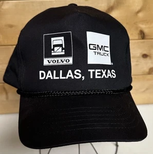 Cappello snapback Volvo GMC Trucks Dallas Texas nero taglia unica 100% cotone - Foto 1 di 10