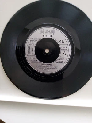 NM NM DEF LEPPARD Photograph 7" VINYL 45 1983  P/S - Image 1 of 4