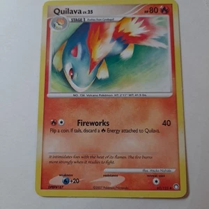 Quilava Pokemon Card Level 25 HP 80 60/123 Stage 1 Regular 2007 - Picture 1 of 2