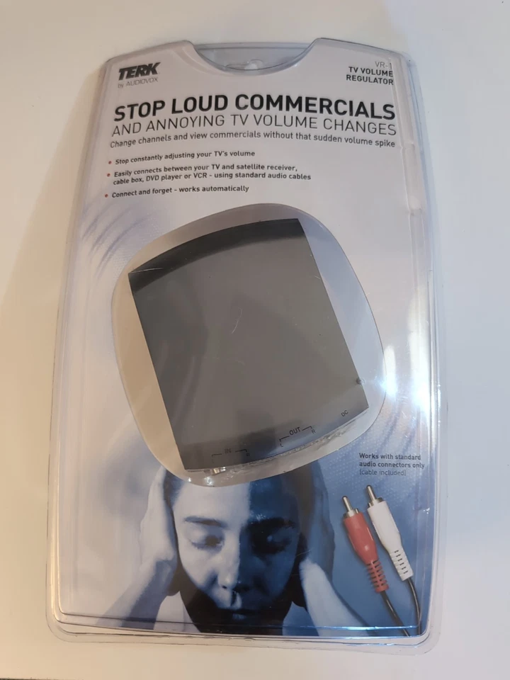 Terk VR-1 TV Volume Regulator Stop Loud Commercials Volume Regulator New Sealed - Image 1 of 1