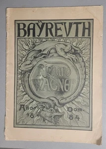 Bayreuth Opera Festival Program-Munich- 1884-Parsifal - Picture 1 of 9