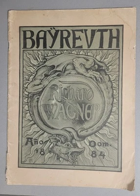 Bayreuth  Opera Festival Program-Munich- 1884-Parsifal - Image 1 of 4