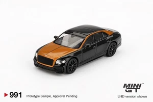 1:64 Mini GT - Bentley Flying Spur Orange Flame / Onyx - Picture 1 of 4