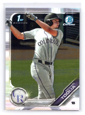 2019 Bowman Draft #BDC-64 Michael Toglia Chrome - Image 1 of 2