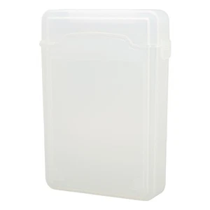 3.5in Hard Drive Case Translucent Dual Disc Shock Proof Anti Static External CB - Afbeelding 1 van 22